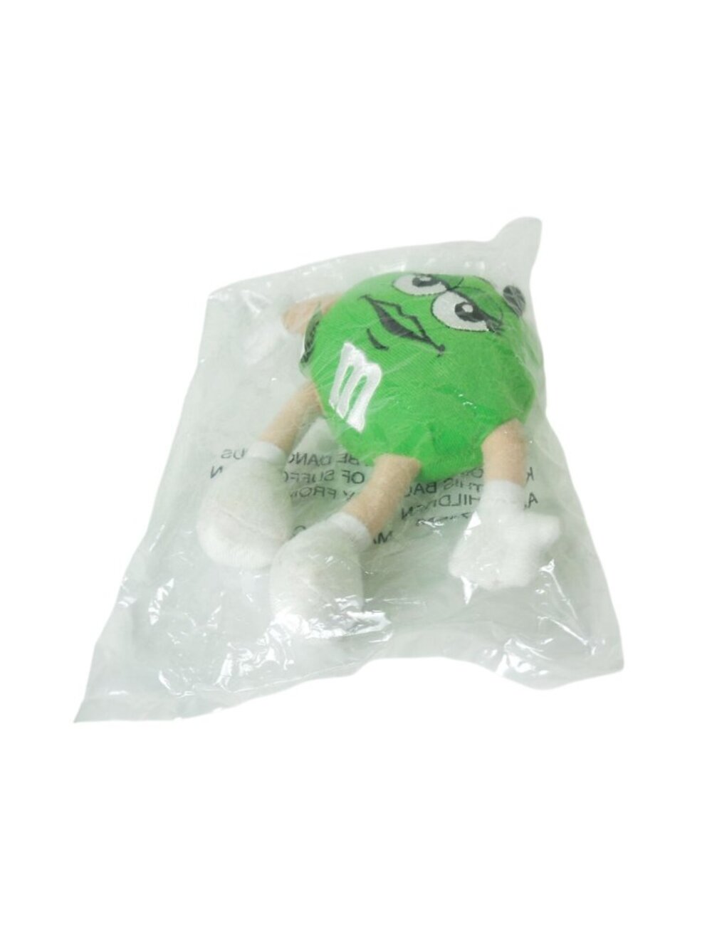 Vintage 1997 M&M’s Green Plush Ornament Sealed Mars Candy Character 5" - Picture 4 of 10